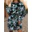 Women's Plus Size 3D All-Over Print Black & Multicolor Tulip Flower Sweatshirt - Soft Retro Loose-Fit Pullover, Round Neck Long Sleeve Winter Warmth, Machine Washable Casual & Semi-Formal Outfits, Vibrant Turquoise/Purple/White/Pink/Black H-Line Sweater