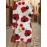 Women's Plus Size Long Sleeve Sweatshirt- Red Black Ladybug Floral Print Pullover, Regular Fit All-Season Sweater for Everyday& Formal Outfits, Machine Washable Casual Sweater for Women