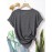 5pcs Plus Size Women'S Tops | Courage Heartbeat Just Breathe Pattern Print, Literary Style, Casual Versatile Round Neck, Comfortable Breathable, Oversized Loose Fit, 1XL-5XL Size