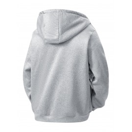 Men'S Fleece Lined Hooded Anorak | Thermal Winter Jacket, New Warm Windbreaker, Four-Season Cold Weather Coat, Regular Fit, Fabric