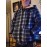 Trendy Hooded Plaid Jacket for Men, Perfect for Autumn And Winter, Made with Fleece And Durable Fabric